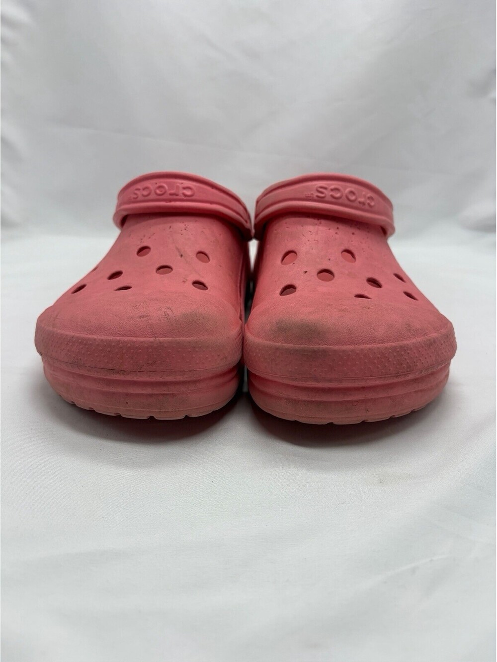Crocs Pink Slip On Shoes Size 12-14 Womens 10-11 Mens - Picture 2 of 9